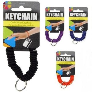 Curly wrist keychain #07343