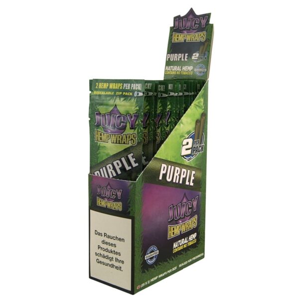 Juicy Hemp Wraps - Purple 25x2 - Image 2