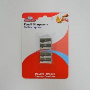 Metal Pencil Sharpeners Double Blades 2pc