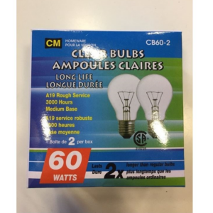 Soft White Bulbs 60Watts (Pack of 2)