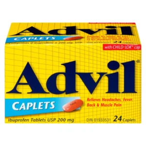 Advil 200mg 24 Caplets (Pack of 6 – $5.50 each)