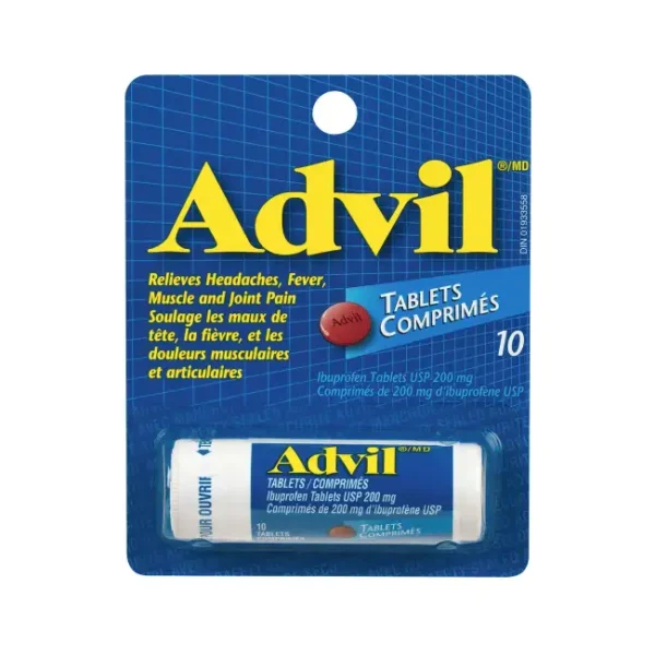 Advil Tube 200mg 10ct (Pack of 12 - $2.99 each)