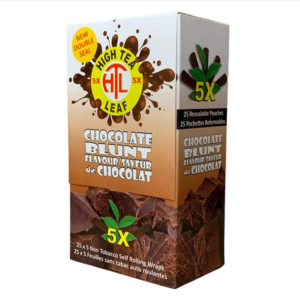 High Tea Leaf Hemp Wraps - Chocolate 25x5
