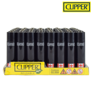 Clipper Lighters Black - Canada Flag (Pack of 48 - $.99 each)