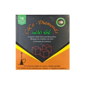 Coco Diamonds Coconut Shell Charcoal KS 18pc