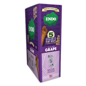 ENDO Organic Hemp Wraps - Haze Grape 15x5