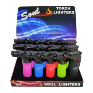 Soul Torch Lighter Dual flame 4" 20139 (Pack of 15 - $4.99 each)