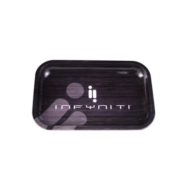 Infyniti Rolling Tray Black Mini (18cm x 14cm x 1.5cm)