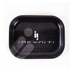 Infyniti Rolling Tray Black Small (27.5cm x 17.5cm x 2.3cm)