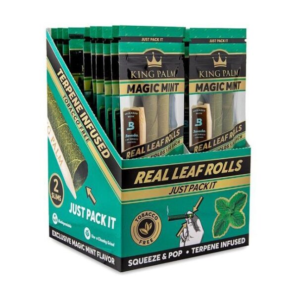 King Palm Mini Rolls - Magic Mint 2x20