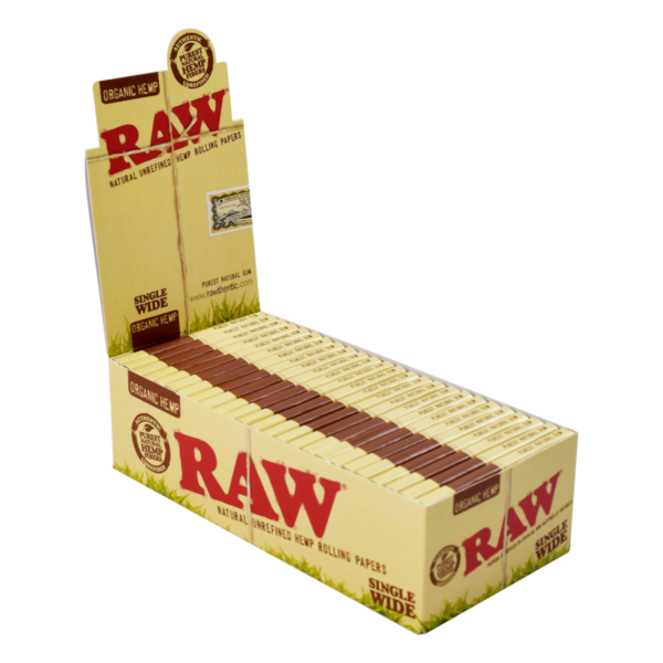 RAW Organic Hemp Single Wide - 25x100 - Image 2
