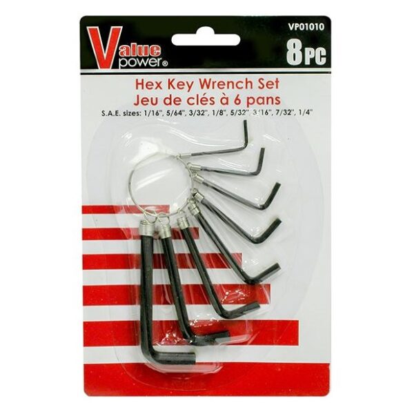 Hex Key Wrench Set 8pc VP01010