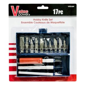 Value Power Hobby Knife Set	17pc