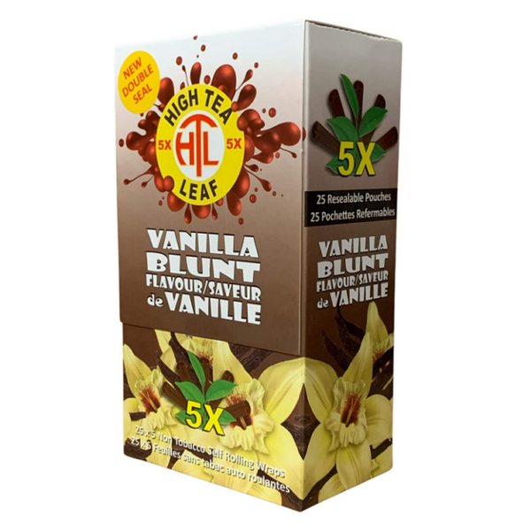 High Tea Leaf Hemp Wraps - Vanilla 25x5