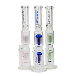 Glass Bong 18.5" AQUA016