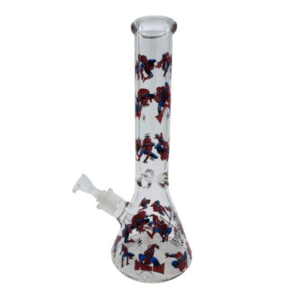 Glass Bong 10" Spiderman B050