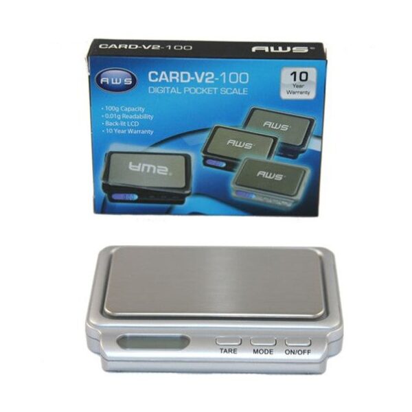 AWS Digital Pocket Scale CARD-V2-100 100gX0.01g