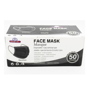 Face Mask Black (Pack of 50)