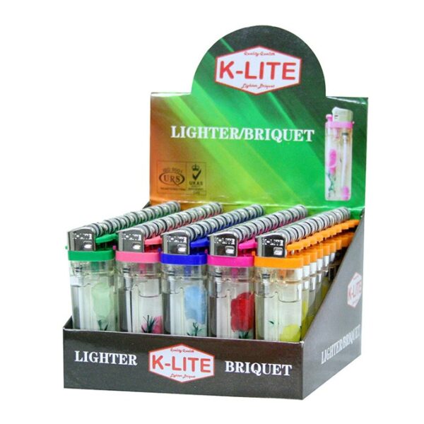 KLite Flower Lighters (Pack of 50 - $0.40 each)