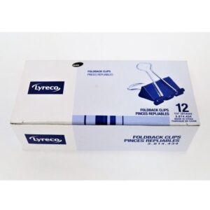 Lyreco Foldback Clips 31mm 12pcs