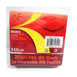 Memo Pad 500 sheets 8x8cm