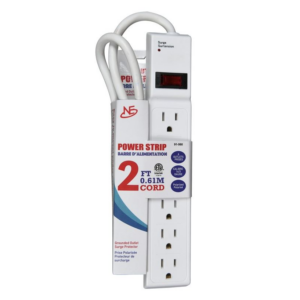 NE Power Bar with 6 Outlet 2ft & Surge