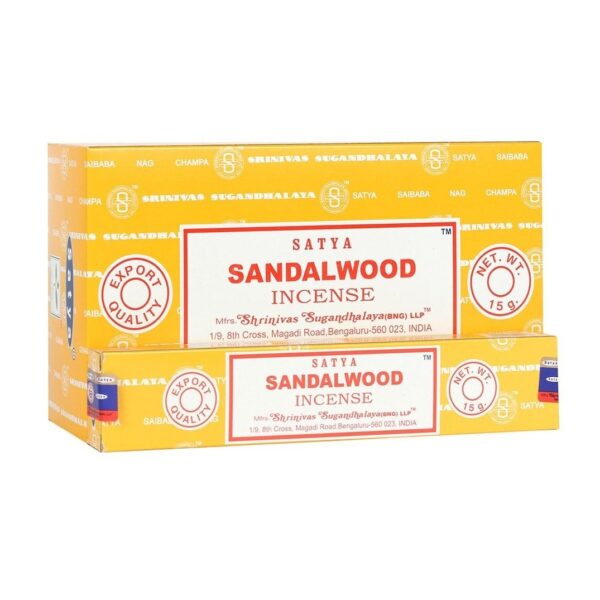 Sandalwood - Satya Nag Champa Incense 12pk