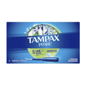 Tampax Pearl Super Absorbency Unscented Tampons 8ct
