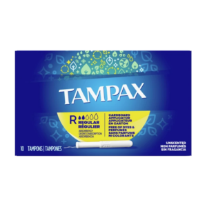 Tampax Regular Tampons Unscented 10ct