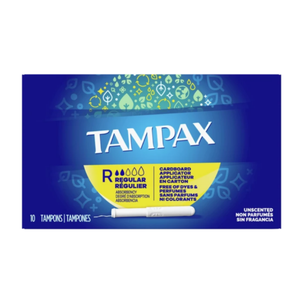 Tampax Regular Tampons Unscented 10ct
