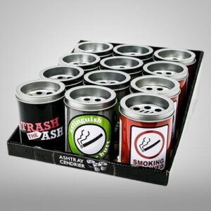 Tin Ashtray with Design