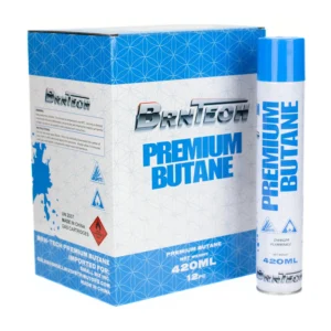 BrnTech Premium Butane 420ml (Pack of 12 – $3.99 each)