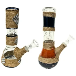 Jungle Buzz Glass Bong 8''
