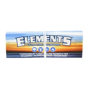 Elements Connoisseur 1 1⁄4 Rolling Papers w/ Tips - 24x50